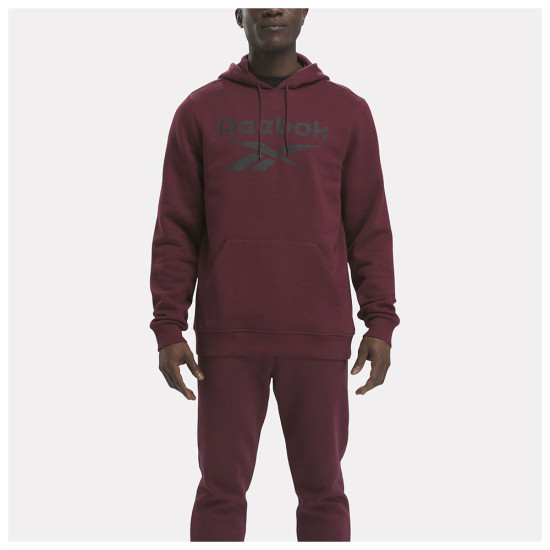 Reebok Ανδρικό φούτερ Identity Fleece Stacked Logo Pullover Hoodie Reebok Ανδρικό φούτερ Identity Fleece Stacked Logo Pullover Hoodie